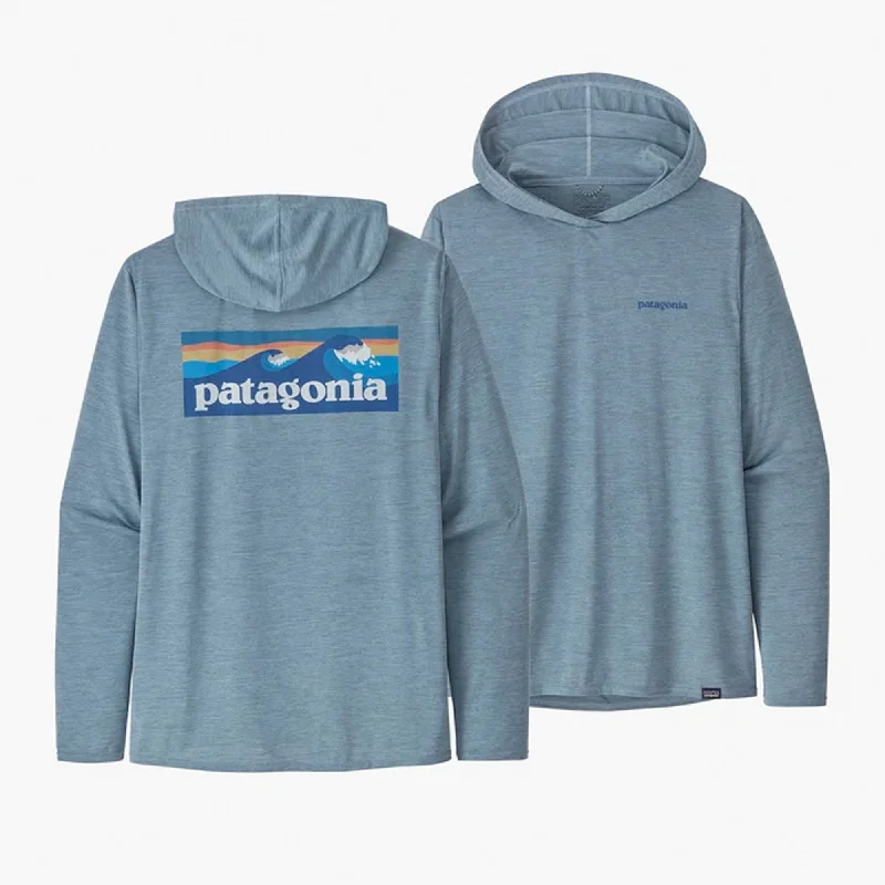 Simplistic Basics Patagonia Capilene Cool Daily Men's Graphic Hoodie - Plume Grey