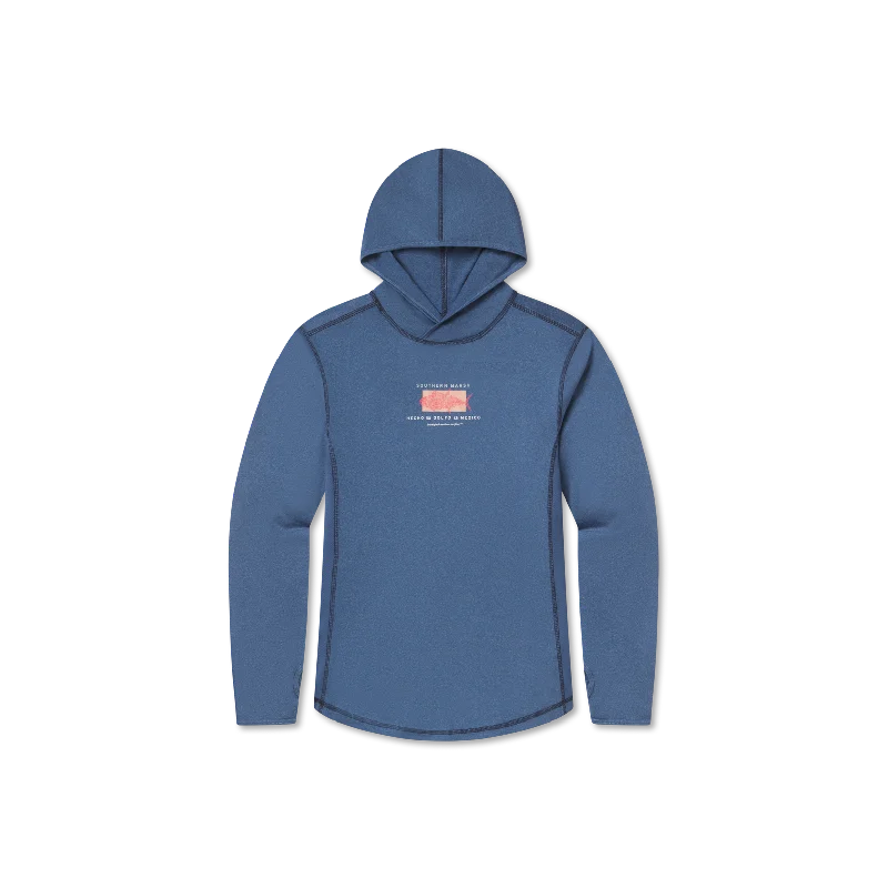 Retro Street Look FieldTec™ Featherlight Performance Hoodie - Made in the Gulf