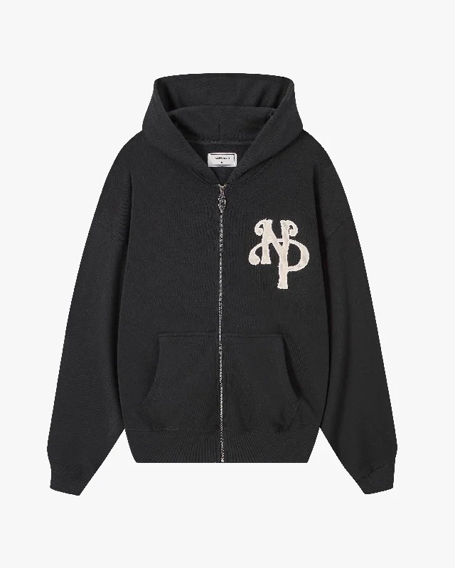 Relaxed Fit Look KILL BILL ZIP-UP HOODIE ASH