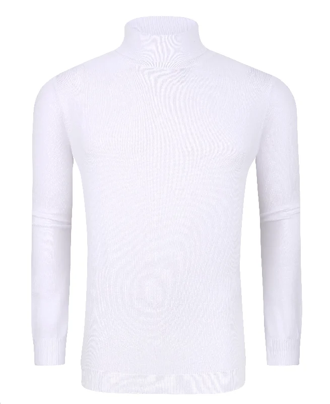 Modern Pastels Tom Baine Slim Fit Performance Cotton Turtle Neck