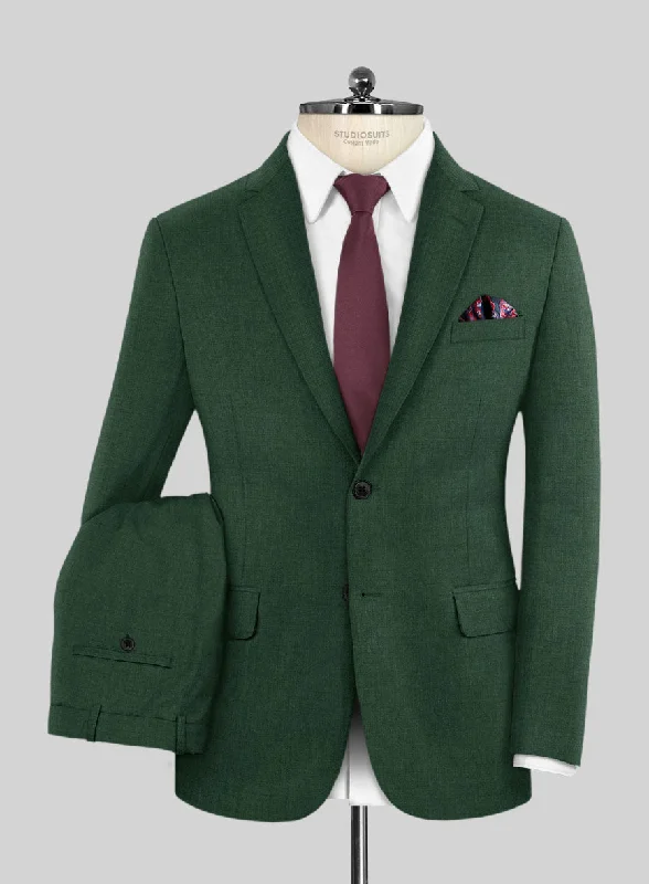 Urban Pastels Scabal Cosmopolitan Green Wool Suit