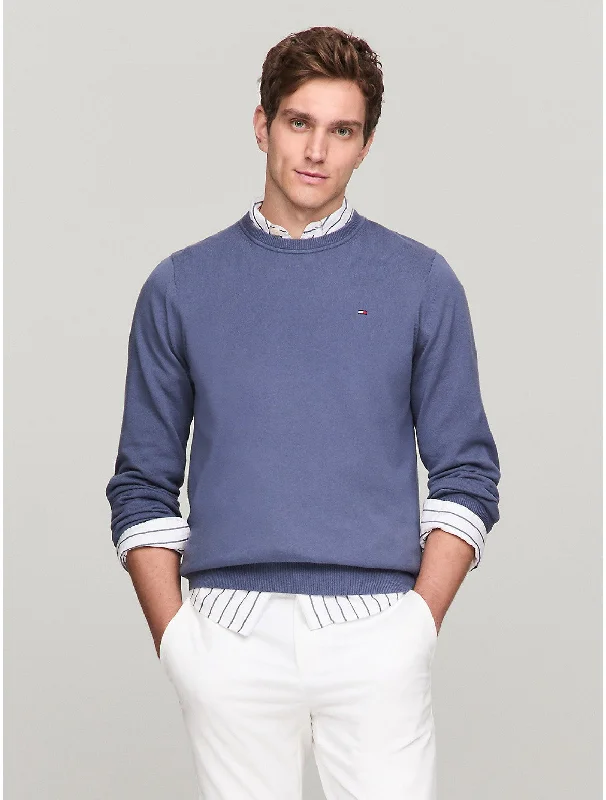 Sporty Fitwear Tommy Hilfiger Men's Flag Logo Crewneck Sweater