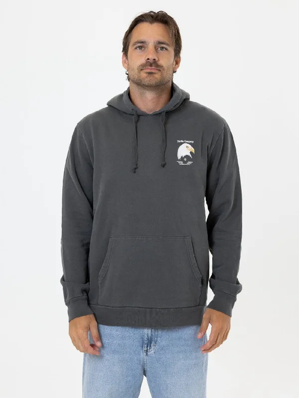 Sporty Minimalist Exalted Existence Pull on Hood - Merch Black