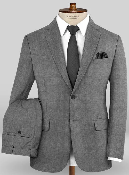 Bold Outerwear Caccioppoli Sun Dream Ridro Gray Wool Silk Suit