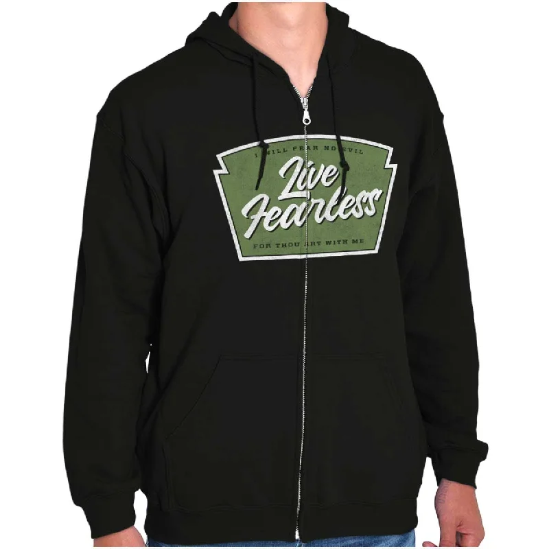 Elevated Weekend Live Fearless in God Zip Hoodie