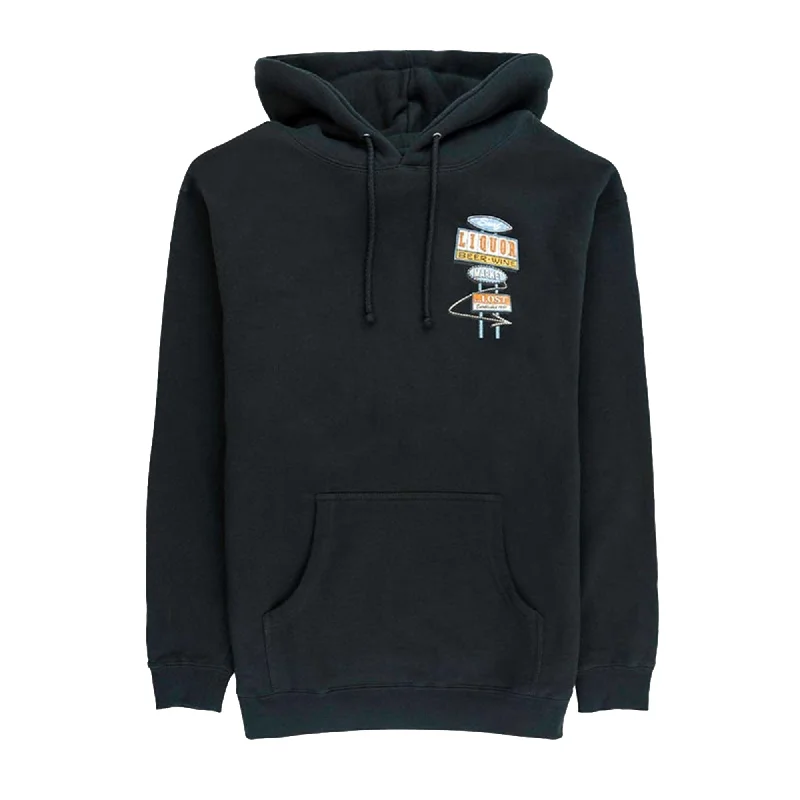 Soft Fitwear Lost Surf Liquor Heavy Men's Hoodie - Black