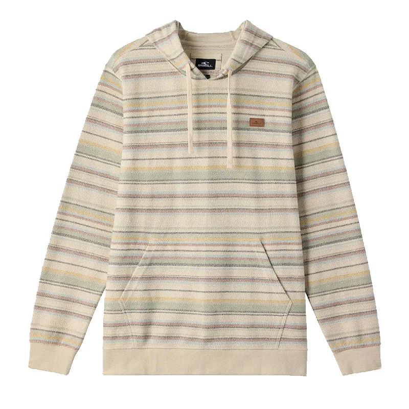 Smart Weekend O'Neill Bravado Stripe Men's L/S Pullover Hoodie - Khaki