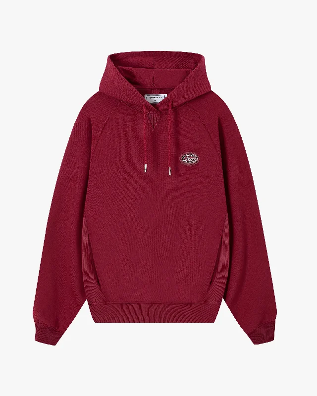 Relaxed Sport Look ESSENTIALS HOODIE BURGUNDY