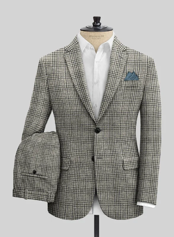 Clean Patterns Sartori Spartaco Black Check Soft Tweed Suit