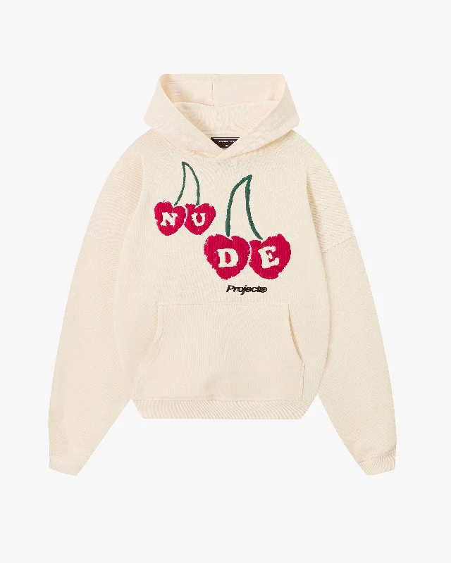 Cozy Street Style CERISE HOODIE OFF-WHITE