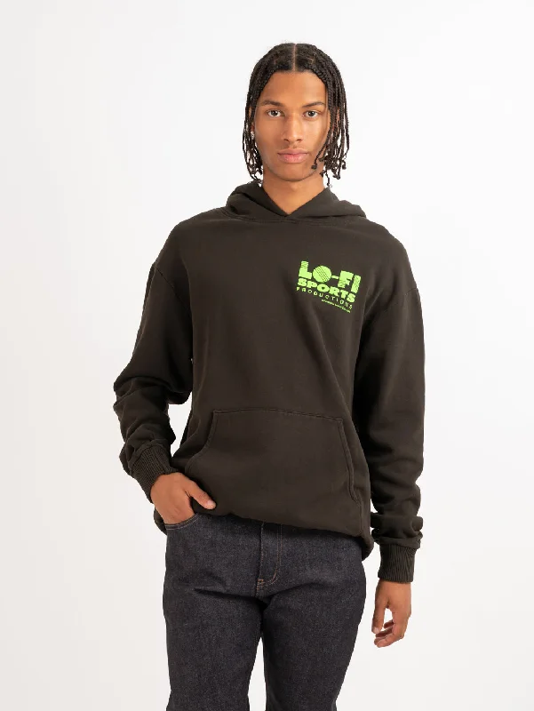 High-End Casual Lo-Fi Hoodie - Faded Black