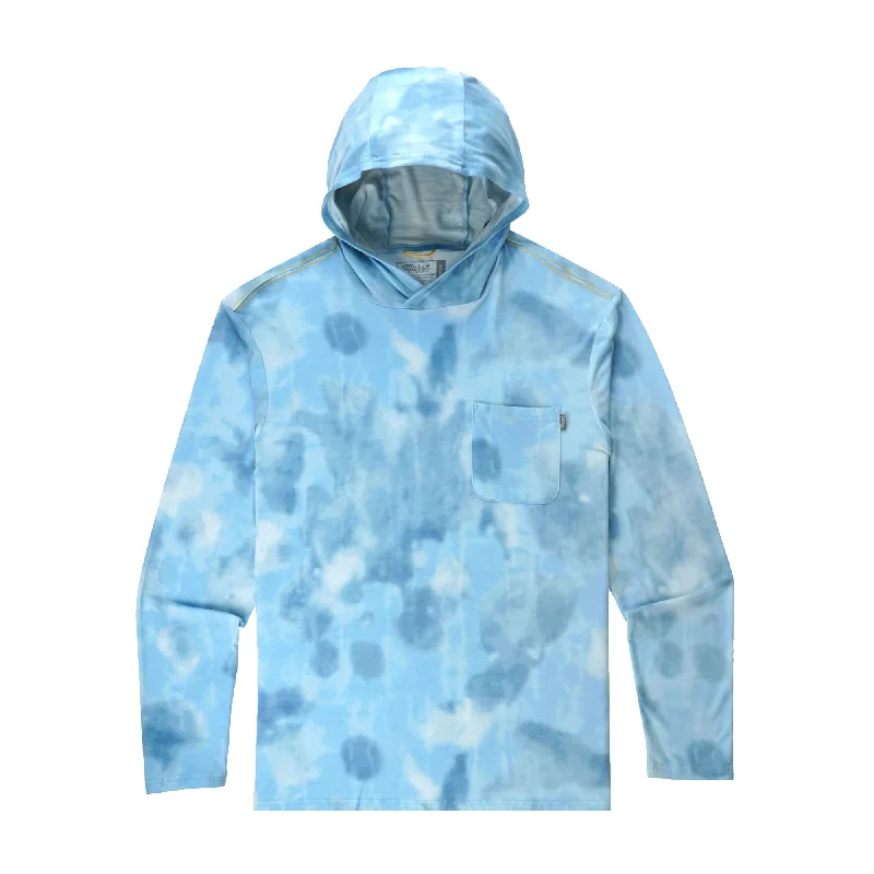 Elevated Outerwear Marsh Wear Buxton Hagood Performance Men's L/S Hoodie - Blue Camo