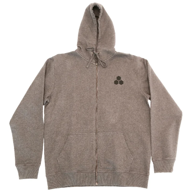 High-End Fit Channel Islands Quality Goods Zip-Up Men's L/S Hoodie - Heather Grey