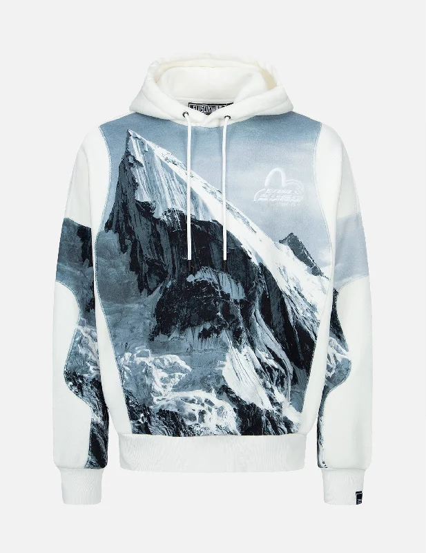 Stylish Monochrome Digital Photo Print Hoodie