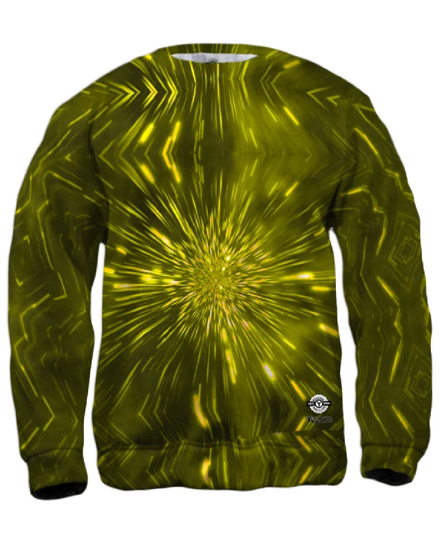 Contemporary Sporty Pulsating Starry Universe Yellow