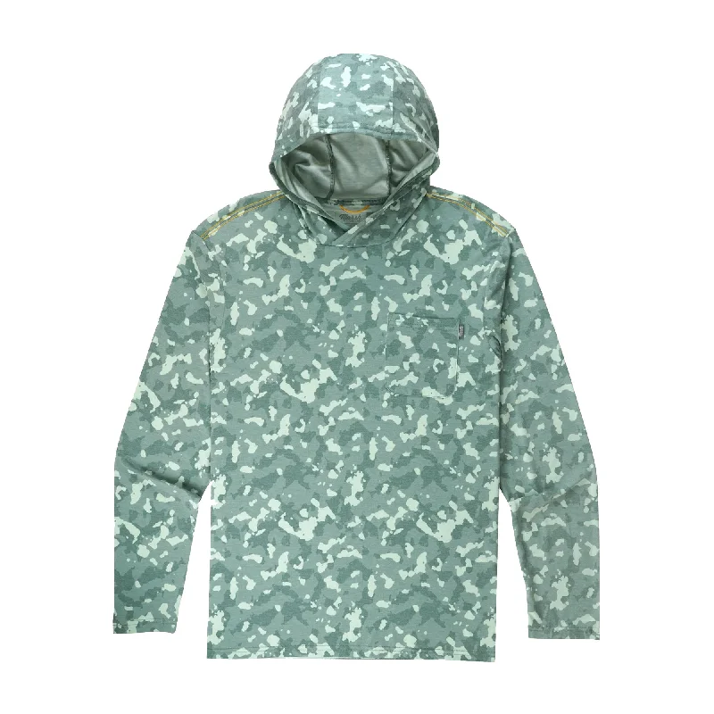 Relaxed Casualwear Marsh Wear Buxton Hagood Performance Men's L/S Hoodie - Green Camo