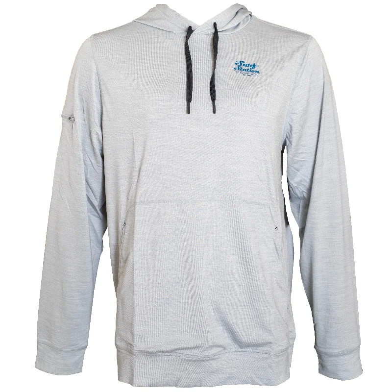 Tailored Sportwear Surf Station Helm Mechanic Hybrid Men's Hoodie - Light Grey