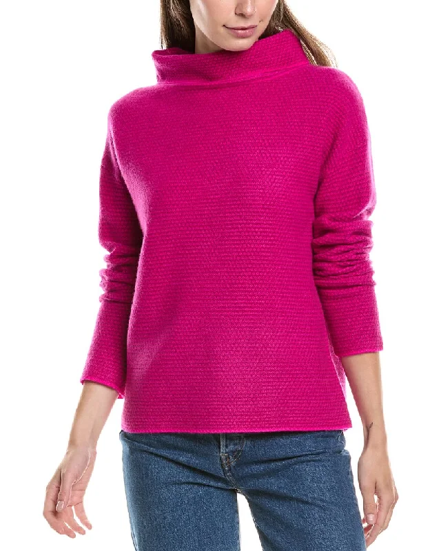 InCashmere Honeycomb Cashmere Sweater