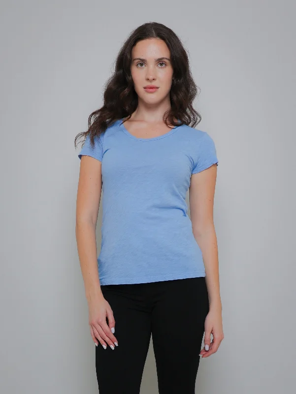 Odelia Short Sleeve Crew Tee - Mist