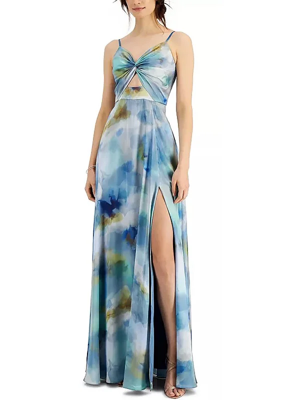 Womens A-Line Maxi Evening Dress