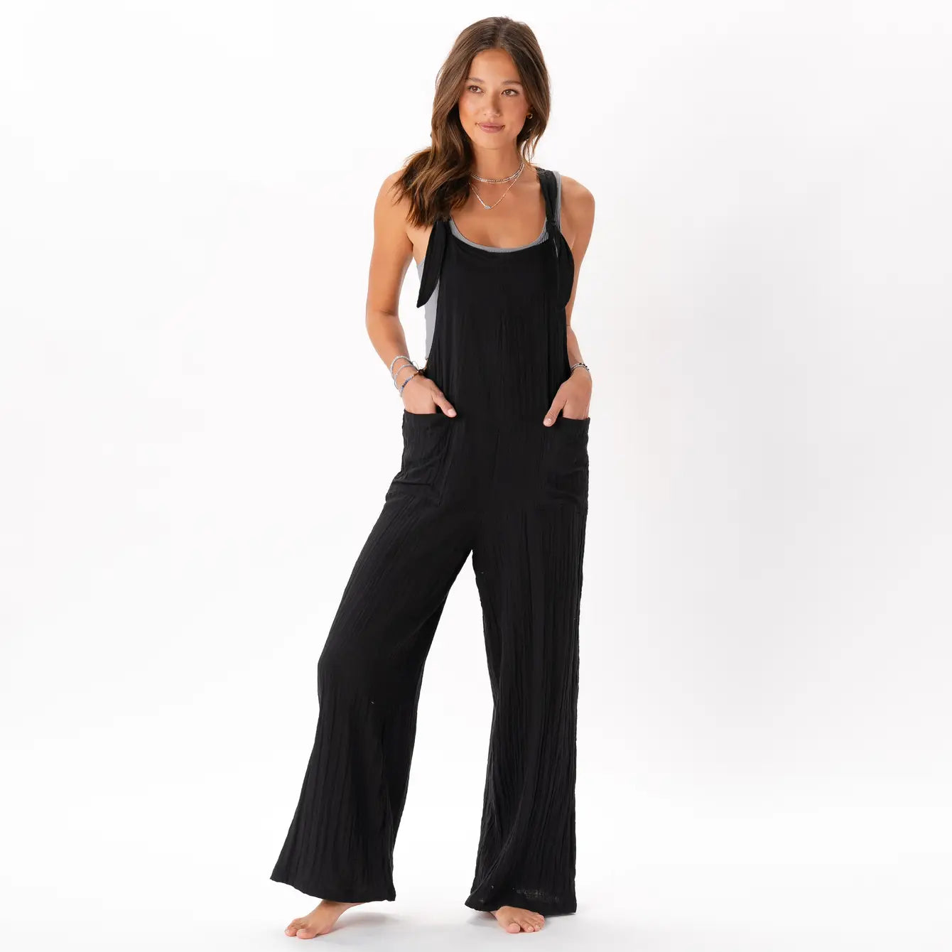 Black Tie Strap Nomad Jumpsuit