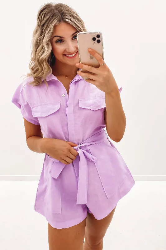 Gracey Playsuit Lilac