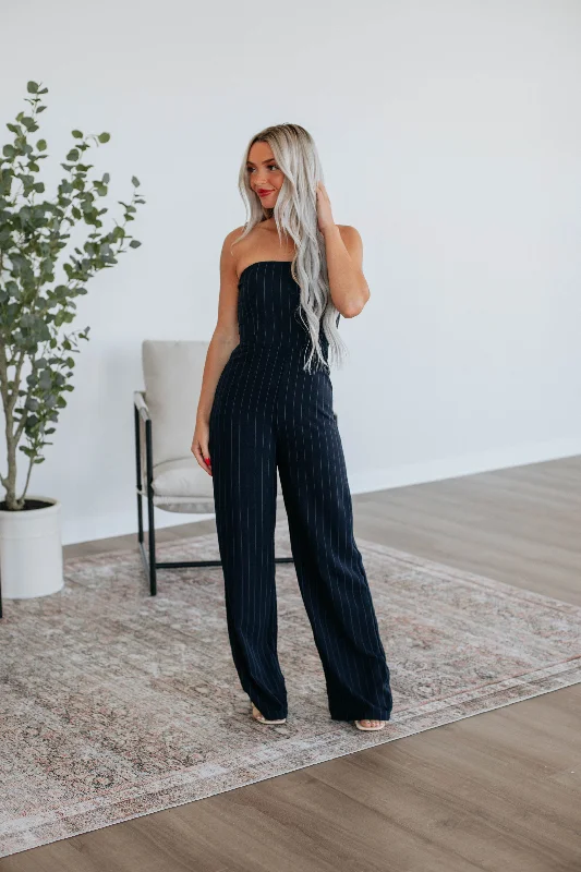 Krissy Striped Jumpsuit