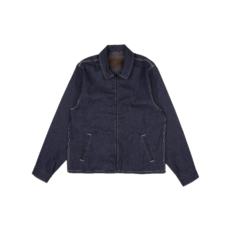 Naked & Famous Denim Zip Chore Coat Craftsmen