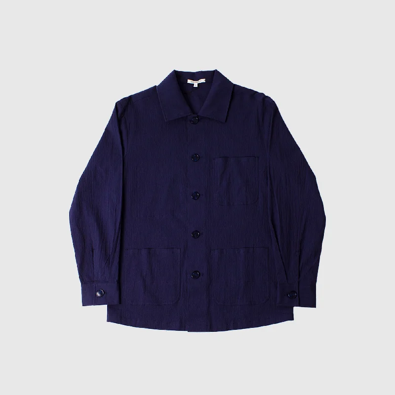 Brotherwolf Seersucker Patch Pocket Overshirt