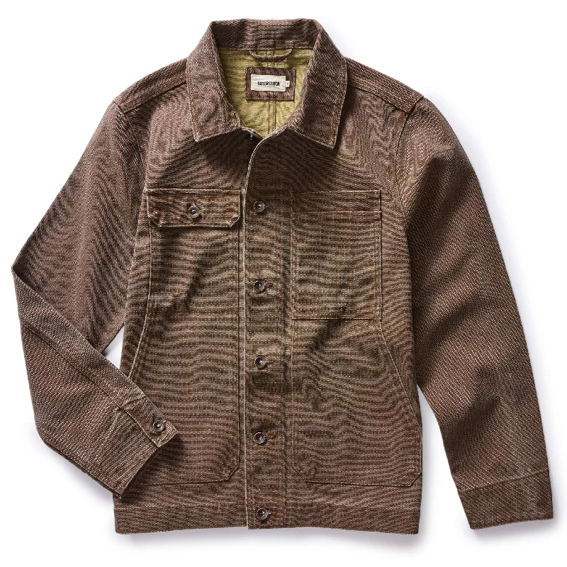 The Longshore Jacket in Aged Penny Chipped Canvas