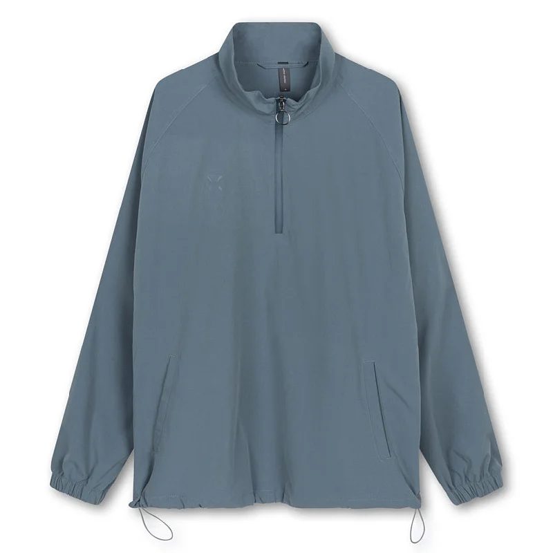 Pop-Over Zip Jacket - Faded Aqua