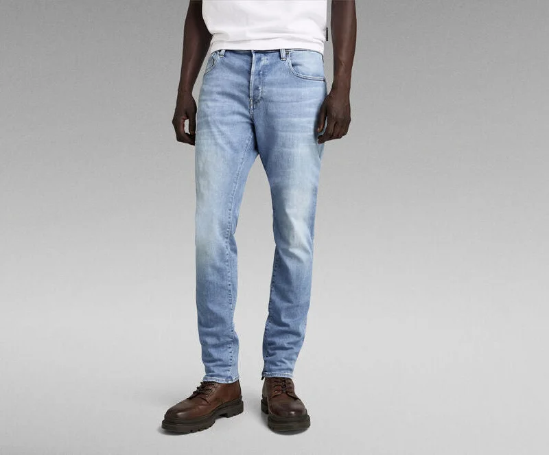 3301 Slim Jeans in Light Indigo Aged