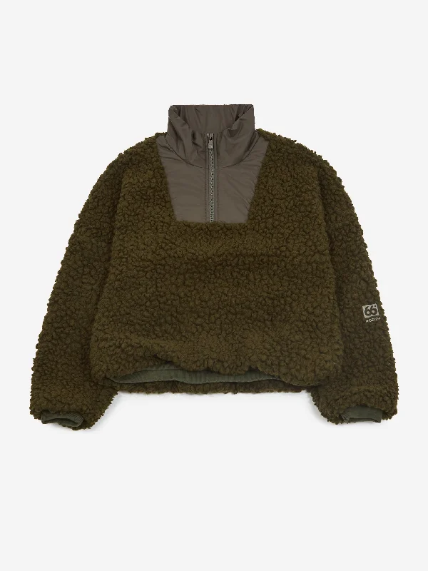 66° North Varmahlid Shearling Zip Neck Fleece - Alpine Grimmia