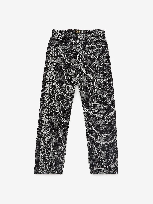 Aries Chains Jacquard Lilly Jean - Black