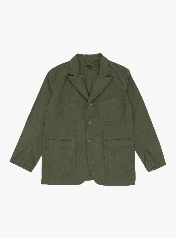 Brushed Herringbone Bedford Jacket Olive