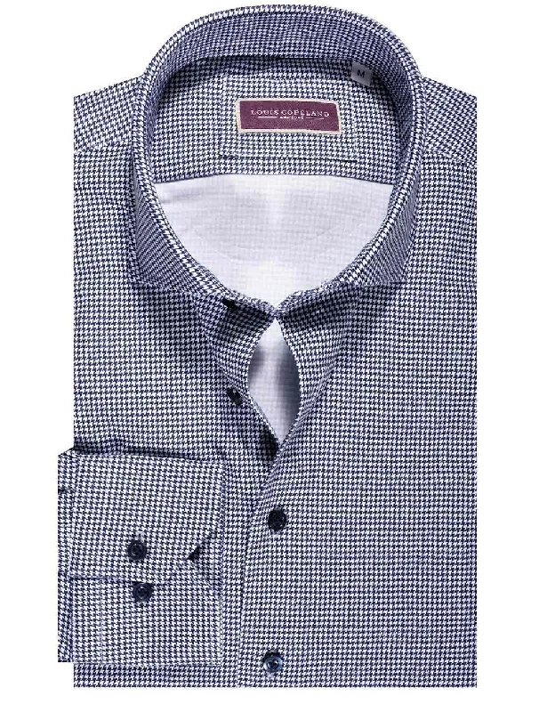 Best Houndstooth Shirt Navy