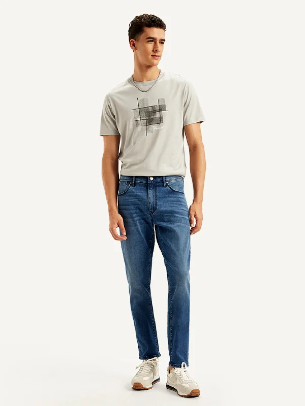 Sleek Tailored Laid-Back Essentials Men's 512 Slim Tapered Fit Blue Jeans