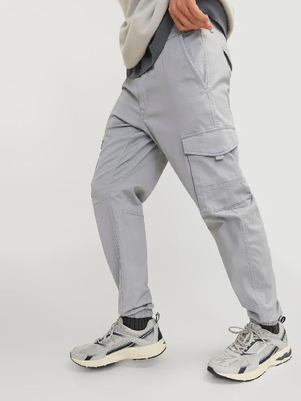 Slim Fit Cargo Trousers in Ultimate Grey