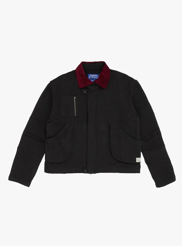 Pine Blouson Jacket Black Quilt