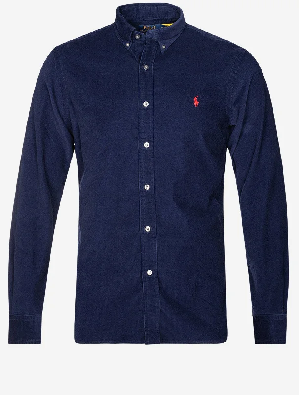 Wale Corduroy Shirt Navy