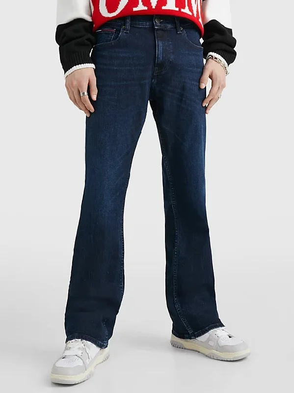 Ryan Bootcut Faded Jeans in Denim