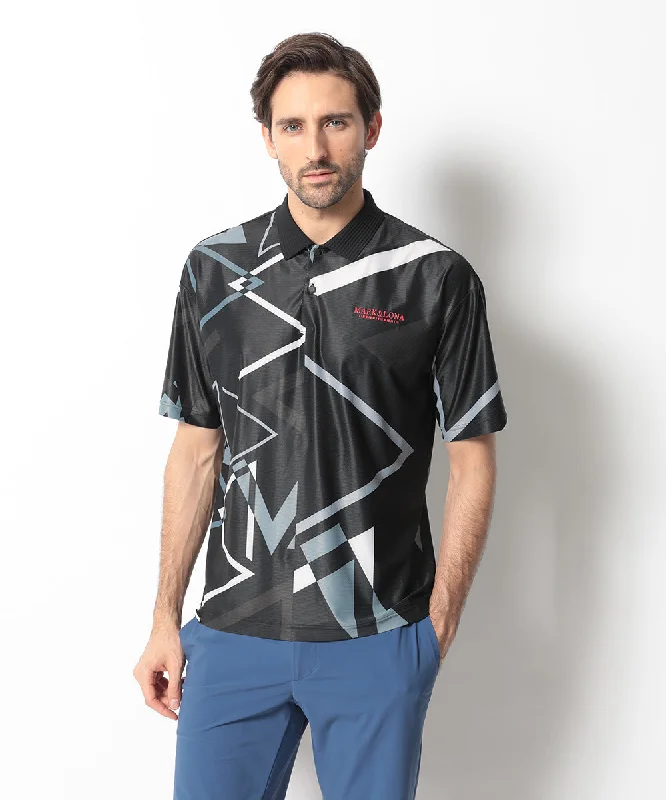 Men's Graphic Triangle Polo Men Black