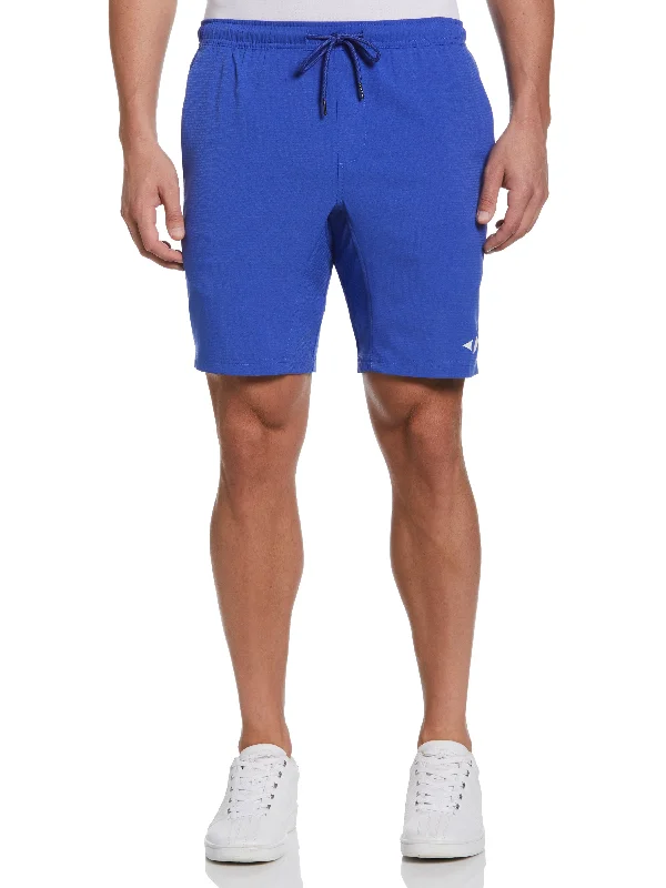 Men's Solid Athletic Tennis Short with Drawstring