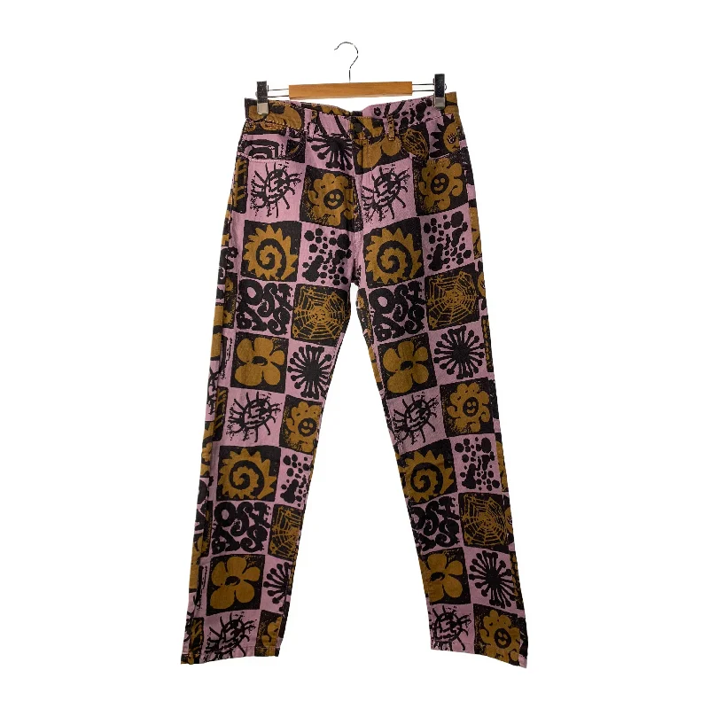 Smart Casual Look McQ Alexander McQueen/Straight Pants/32/Purple/Cotton/All Over Print/