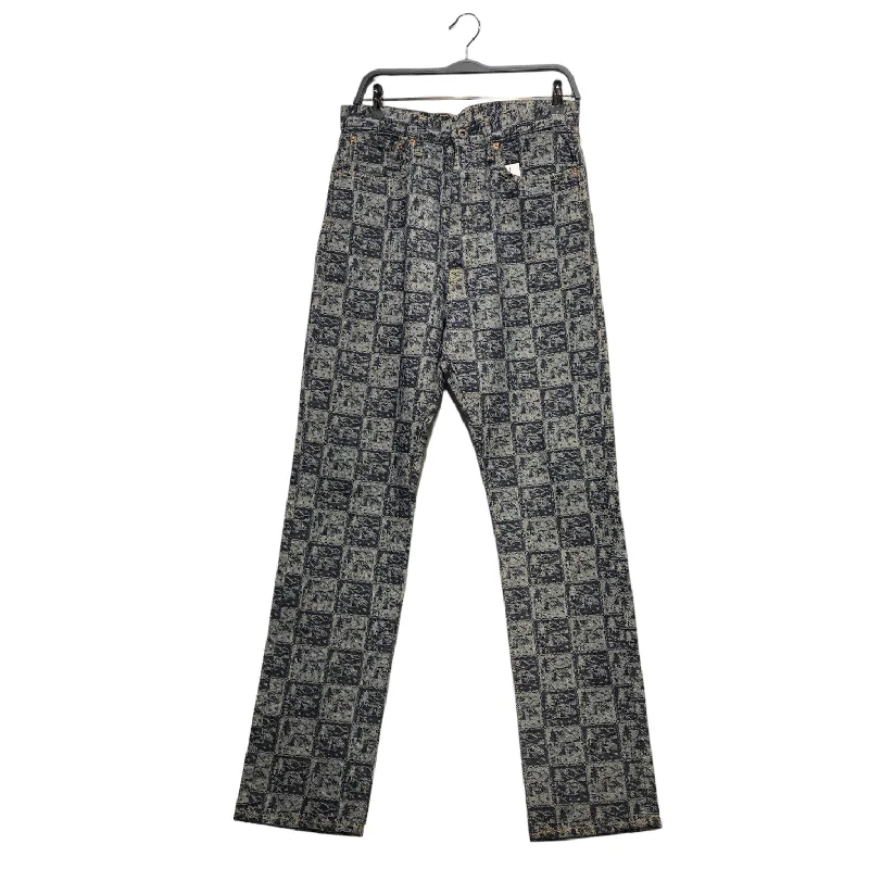 Tailored Sportwear KAPITAL/Straight Pants/32/Cotton/IDG/All Over Print/KAPITAL MOUNTAIN ROOTS PANTS