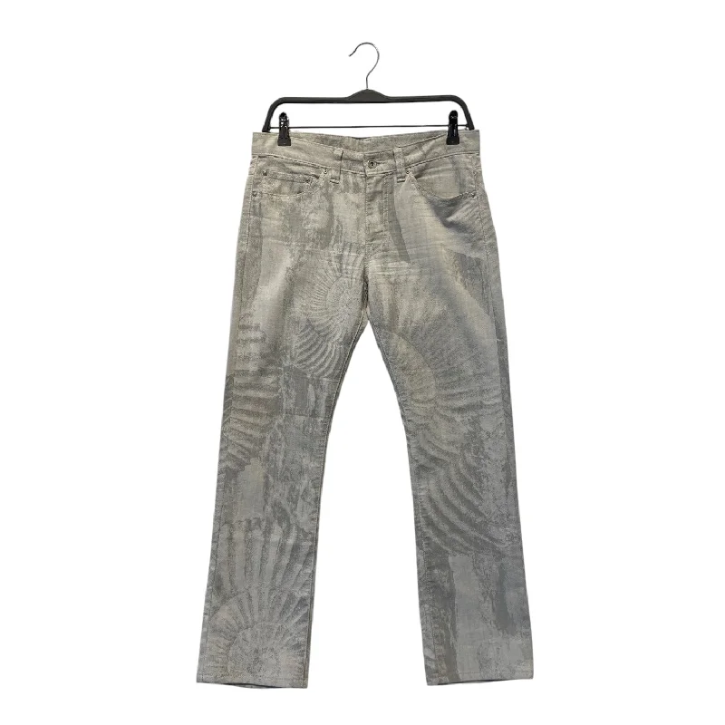 Urban Essentials ISSEY MIYAKE/Straight Pants/2/Cotton/GRY/All Over Print/