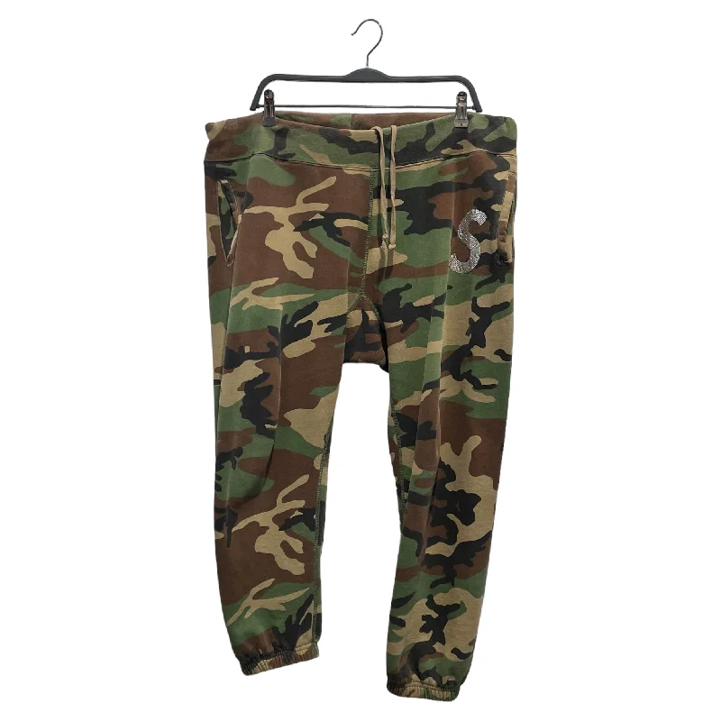 Tailored Sportwear Supreme/Pants/L/Cotton/GRN/Joggers/Camouflage/Swarovski "S"