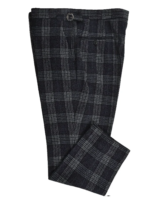 Stylish Fitwear Cerruti Blue Green Wool Plaid Pants