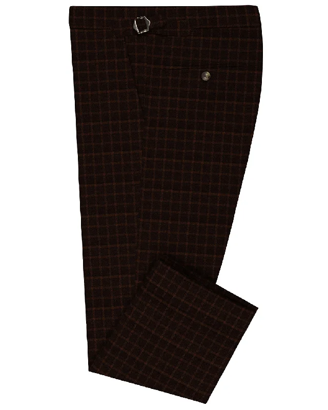 Fashionable Fitwear Drapers Brown Macro Checks Pants