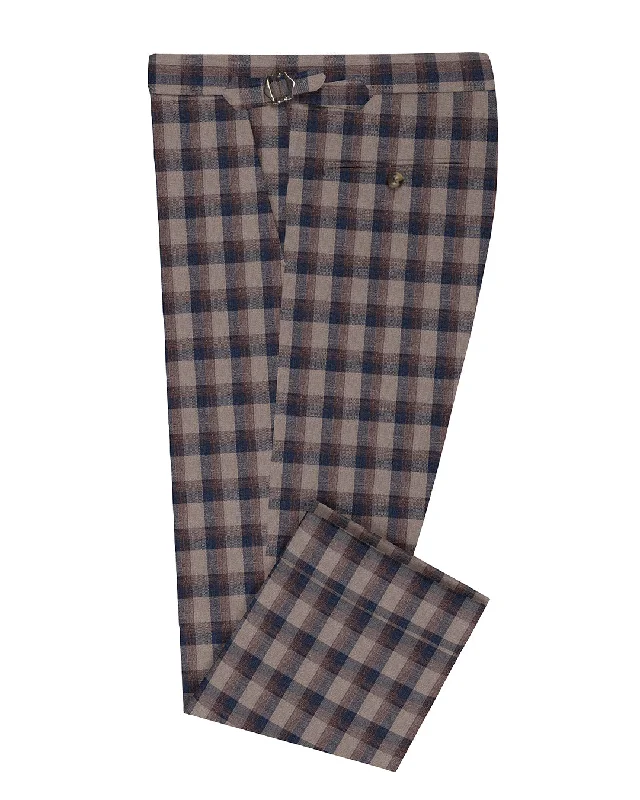 Weekend Rugged EThomas Light Peach Blue Voilet Checks